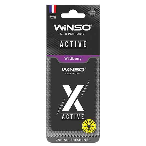 Освежитель воздуха Winso X Active целлюлозный ароматизатор Wildberry Киев