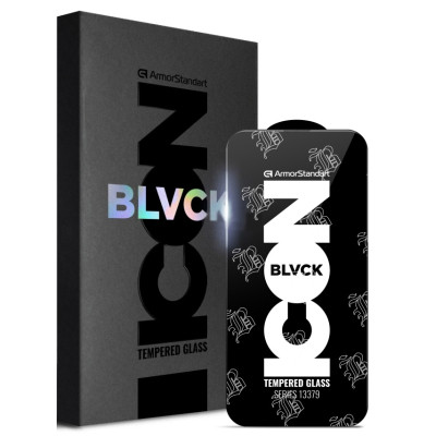 Стекло защитное Armorstandart Supreme Black Icon 2.5D Apple iPhone 14 Pro (ARM69295) Винница - изображение 1