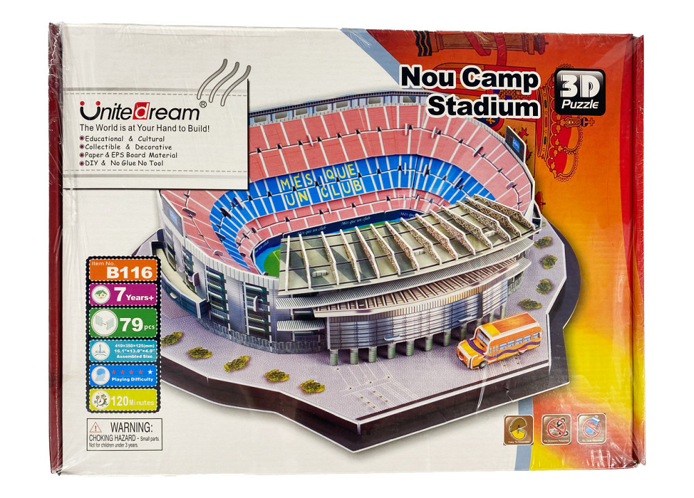 Стадіон Камп Ноу. Величезні 3D пазли "Camp Nou" Тривимірний конструктор-головоломка Кам'янець-Подільський - фото 3