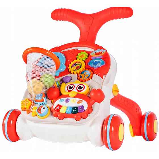 Ходунки-каталка Limo Toy Веселий бізіборд Червоний (HB 0008 AB) Чернігів