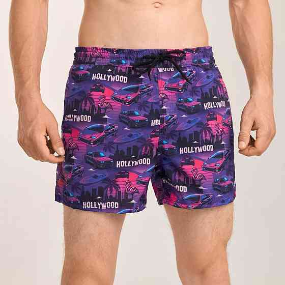 Принтовані чоловічі шорти для плавання Pobedov Pool day Hollywood Київ