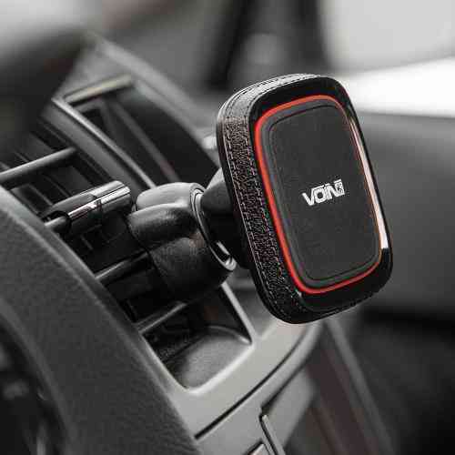 Магнітний тримач для мобільного телефону VOIN UHV-5003BK/RD на дефлектор автомобіля Харків