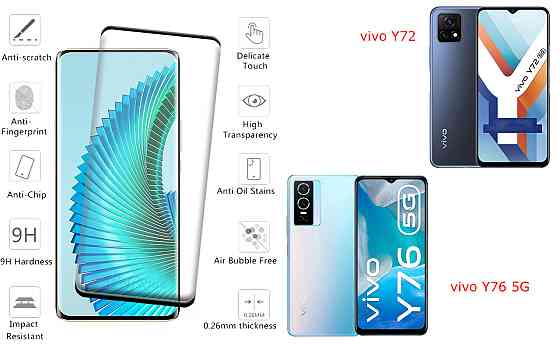 Защитное стекло HyperGlass Pro для vivo Y72 , vivo Y76 5G – максимальная чувствительность и защита Киев