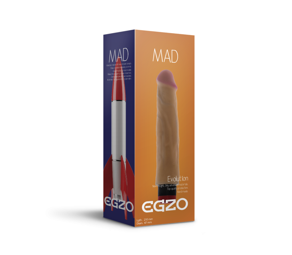 Вібратор EGZO Ciberskin VNS005 ( 21 см х 4,7 см ) Sex Aura Київ - фото 2
