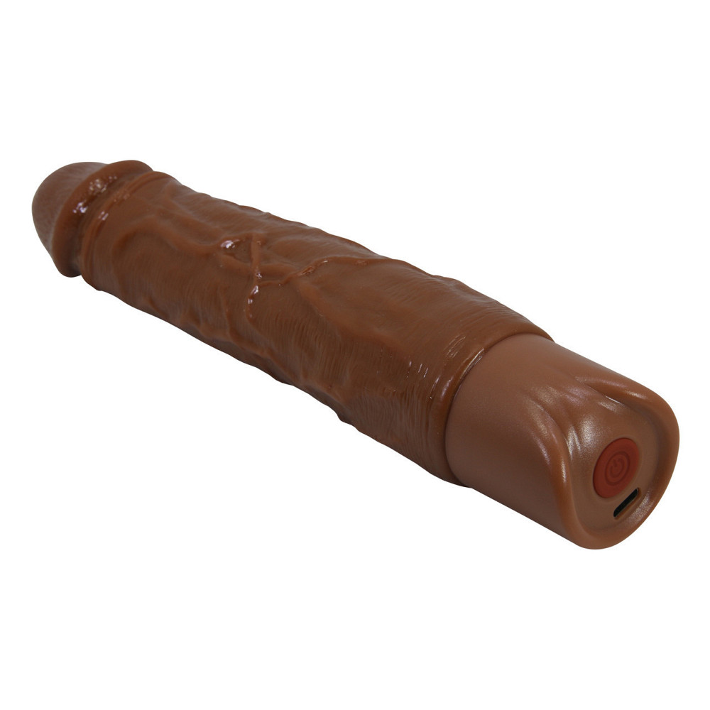 Реалистичный вибратор - Pretty Love Osric Realistic Vibrating Dildo Brown Sex Aura Киев - изображение 7