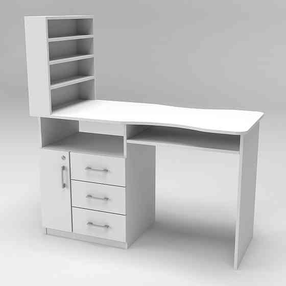 Стіл манікюрний СМ-1, Білий, 1230/550/1264 Львів