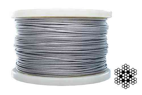 Трос 3 мм DIN 3055 (6х7+1х7) неіржавкий А2 200 м APRO Рівне