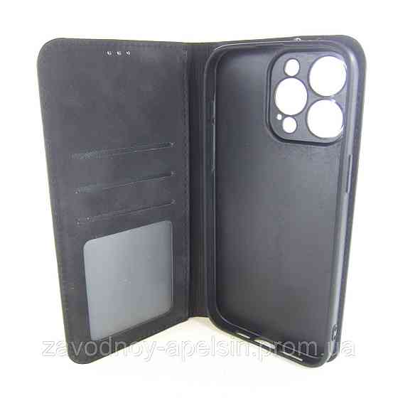 Чехол книжка iPhone 15 Pro Max Защита камеры (черный) Одесса