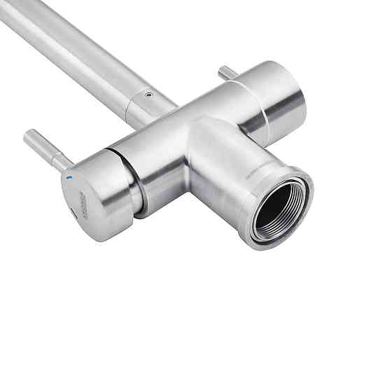 Смеситель для кухни с подключением к фильтру Kroner KRP Edelstahl Klassisch - ESG03811 сатин Киев