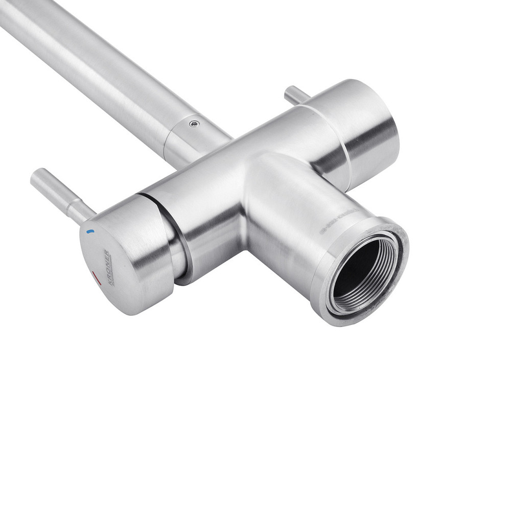 Смеситель для кухни с подключением к фильтру Kroner KRP Edelstahl Klassisch - ESG03811 сатин Киев - изображение 6