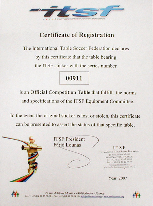 Настільний футбол Garlando Master Champion ITSF (MASTER) Київ - фото 2