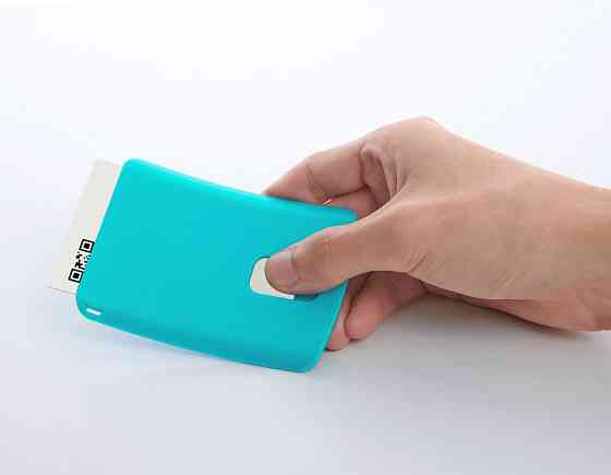 Візитниця "Troika curve case", блакитна Рівне