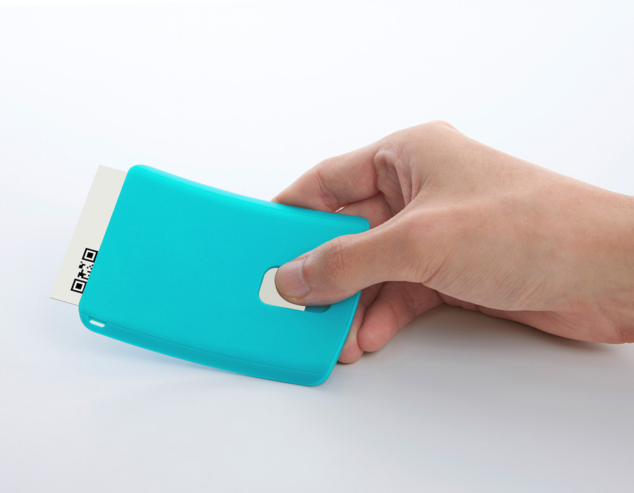 Візитниця "Troika curve case", блакитна Рівне - фото 3