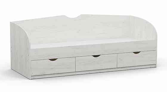 Кровать односпальная L-8, Дуб Крафт Білий, 2030х834х766 Львов