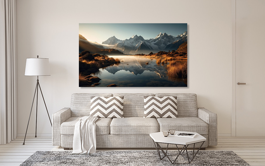 Картина холст у вітальню / спальню   Природа гір     MLP_73 ( 60х30см ) 50x100 см Київ - фото 2