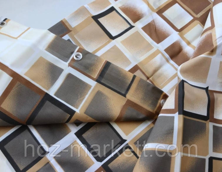 Штора в ванную тканевая Миранда Kare производство Турция Харьков - изображение 5