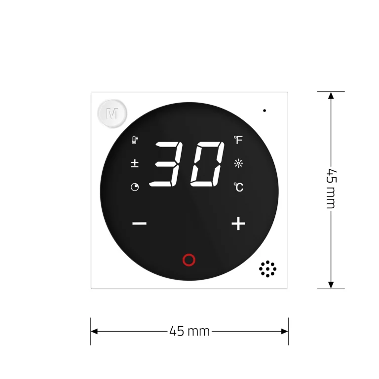 Розумний Wi-Fi терморегулятор (термостат) сенсорний програмований для водяної теплої підлоги LIVOLO, білий, модуль без рамки (VL-FCQ1Z2-2WP) Коломия - фото 3
