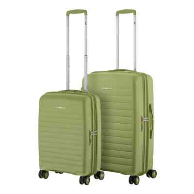 Набор чемоданов 2E Aero (M+S), оливково-зелені (2E-SPP-AERO-SET2-MG) Винница