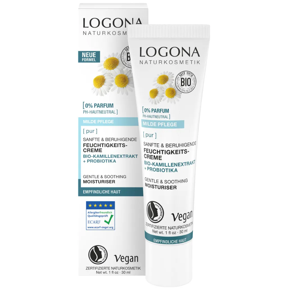БИО-Крем для чувствительной кожи лица с ромашкой и пробиотиками Logona 30 мл Киев - изображение 1