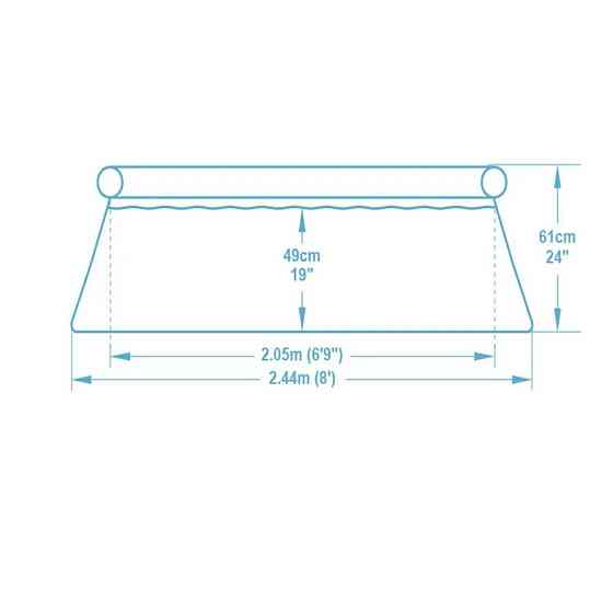 Бассейн надувной 57448S 244 x 61 см, круглый 1880 л Винница