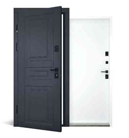 Вхідні двері з терморозривом Abwehr Cottage Scandi 498 RAL 7021 + Вулична плівка Vinorit Біла 860*2050 мм Київ