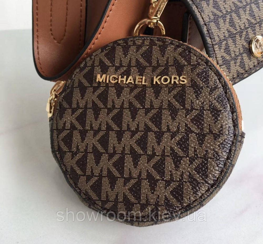 Сумка брендовая женская MK (0100) brown Киев - изображение 4