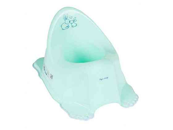Горшок детский мятный Кролики музыкальный (PO-058-105, mint) ТМ TEGA Киев
