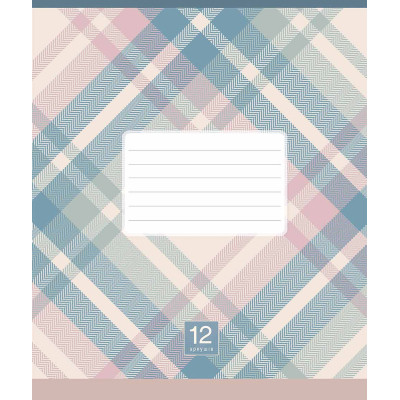 Зошит Школярик Plaid pattern 12 аркушів клітинка (012-3345K) Вінниця - фото 3