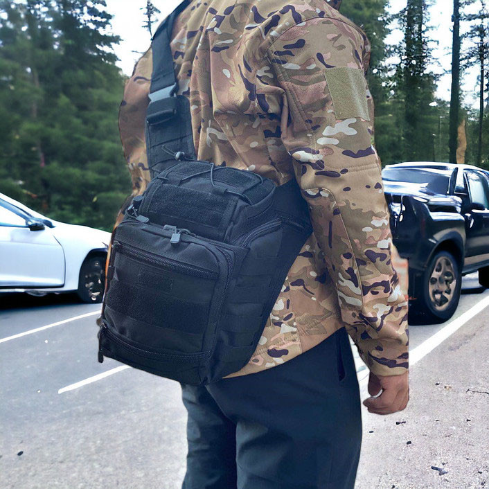 Сумка тактическая для документов, Мужская сумка кабура тактическая плечевая, Тактический мессенджер JO-38 Львов - изображение 10