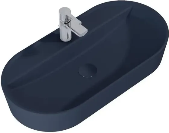 Раковина  Elita Babette 82x42 Ceram Navy Blue Matt 146045 Київ