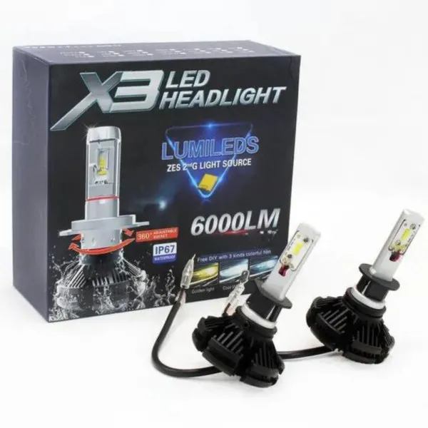 Автомобільні Led-лампи X3-H1 HeadLight (2 шт.) Вінниця - фото 10
