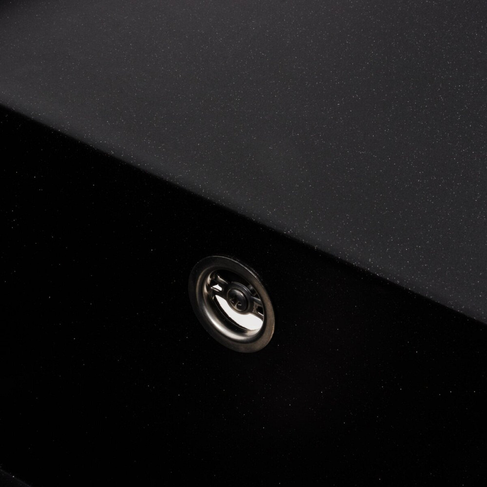 VALESO Гранітна мийка для кухні VALESO 9651 ATLAS матовий Чорний металік Київ - фото 4