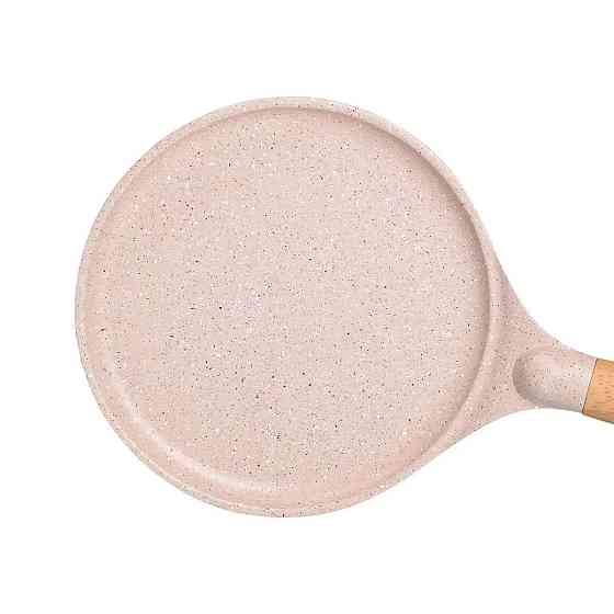 Алюмінієва млинцева сковорода з мармуровим антипригарним покриттям Ø 22 см, товсте дно MGC бежевий HP-4-427CR Київ