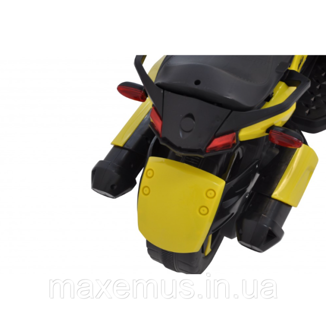 Электромотоцикл детский трицикл на аккумуляторе 3-х колесный SP-610 электрический мотоцикл для детей желтый Мостиська - фото 8
