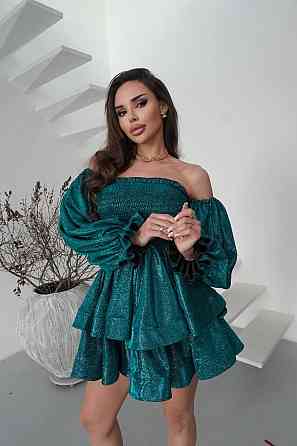 Женское романтическое праздничное платье, ткань: люрекс диско Одесса