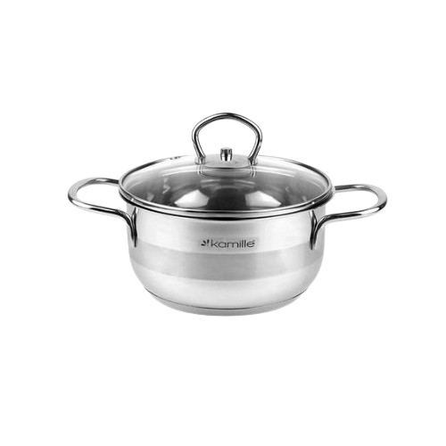 Каструля нержавіюча сталь 1л 14*7см 5410 KAMILLE Житомир - фото 1