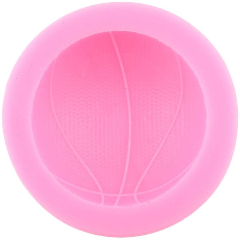 Молд силиконовый Баскетбольный мяч 69 мм розовый Киев - изображение 3