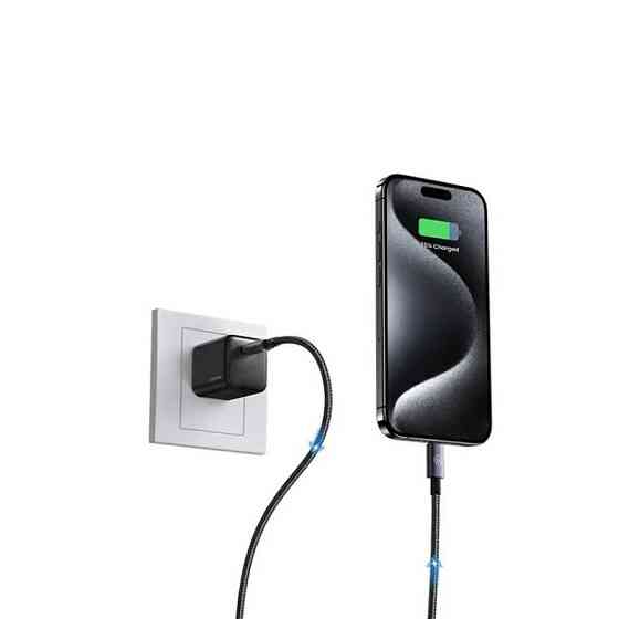 Кабель Type-C - Lightning Usams US-SJ679 30W Aluminum Alloy для швидкого заряджання та передачі даних -Sufeng Series tarnish Одеса