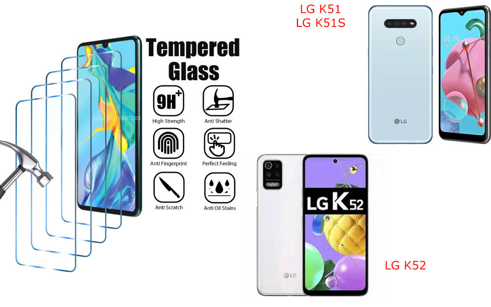 Захисне скло ArmorGlass для LG K51, LG K51S, LG K52 – стійке до подряпин та ударів Київ - фото 1