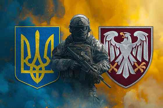 Прапор 82 ОДШБр Воїн з Гербом України 600х900 мм Запоріжжя