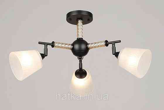 Люстра стельова на 3 плафони VALESO, Чорний, K2343/3 Київ