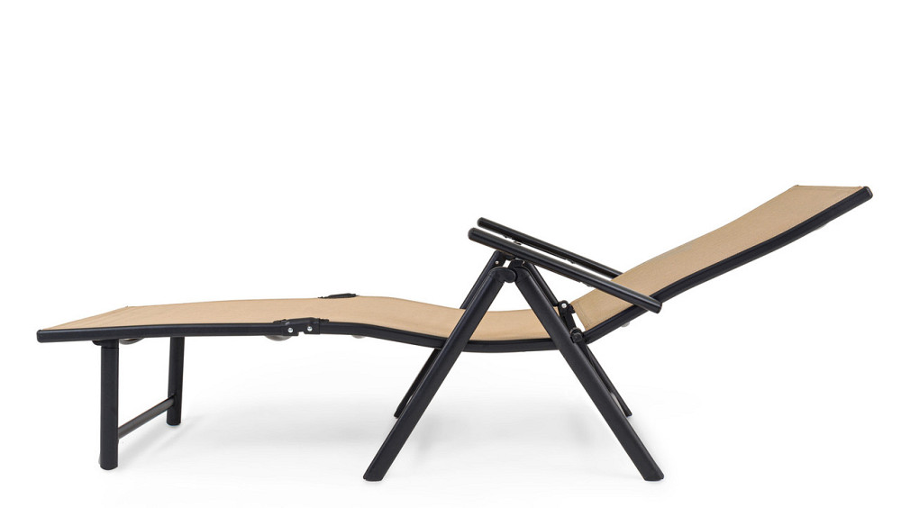 Садовий шезлонг з алюмінієвою рамою Di Volio Bolzano бежевий Киев - изображение 7