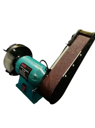 Точило дисково-стрічкове  BX-402 BOXER 1500 Вт,Потужне точило дисково-стрічкове 150 мм диск,Гріндер для заточування Львів