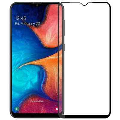 Стекло защитное PowerPlant Full screen Samsung Galaxy A20, Black (GL606849) Винница