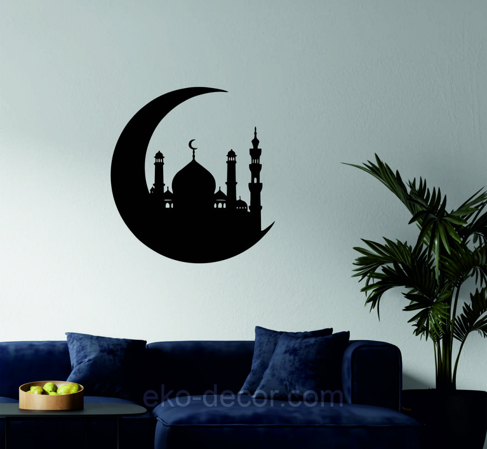 Декоративное настенное Панно «Ислам» Декор на стену 90*90 см, Черный Киев - изображение 3