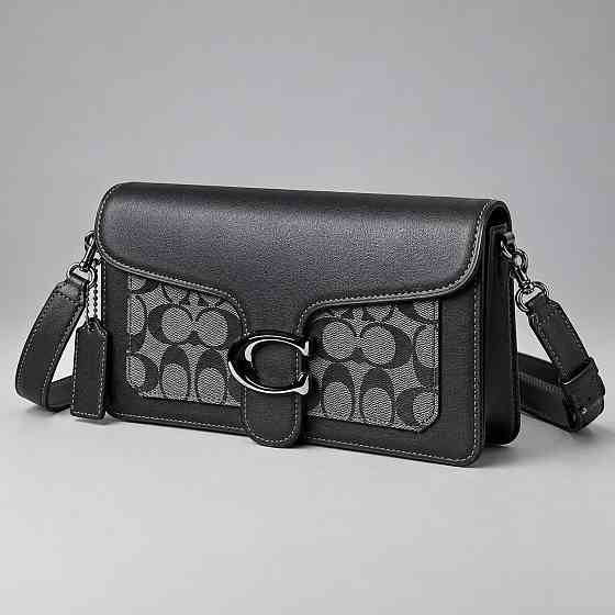 Женская стильная кросбоди Coach Tabby Shoulder light grey Lux Киев