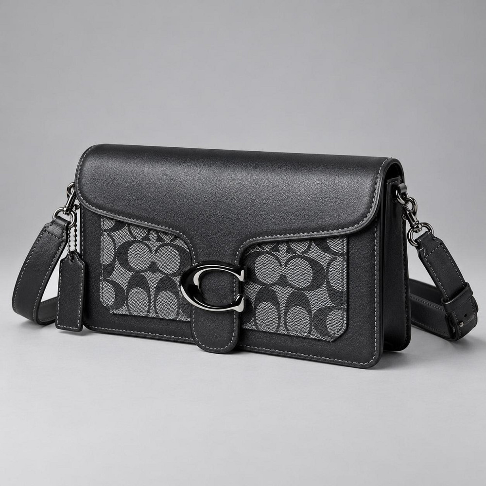 Женская стильная кросбоди Coach Tabby Shoulder light grey Lux Киев - изображение 3