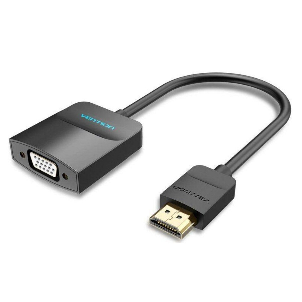 Адаптер Vention HDMI to VGA Converter with Female Micro USB and Audio Port 0.15M Black (42161) Київ - фото 1