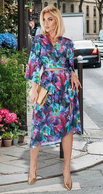 Літній костюм зі спідницею (42) Київ - фото 2