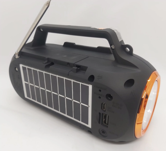 Мультимедійна колонка радіоприймач Fepe FP-23-S Bluetooth із сонячною панеллю та ліхтариком Київ